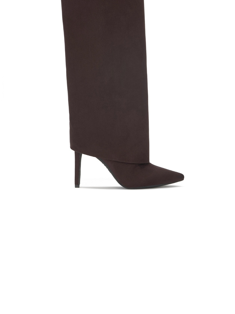 INC International Concepts Dark Brown Pointed Toe Stiletto Knee-High Boot